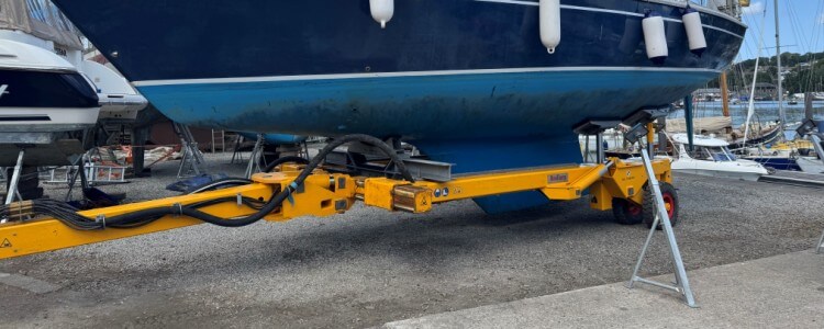 New Roodberg slipway trailer joins FYB Marine in Falmouth