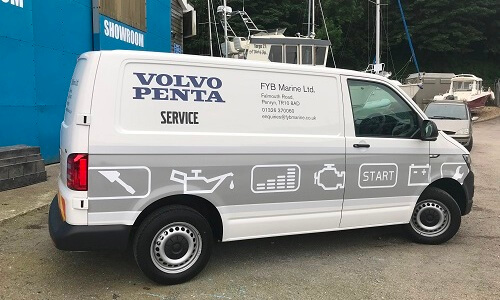 On-site Volvo Penta support in Cornwall